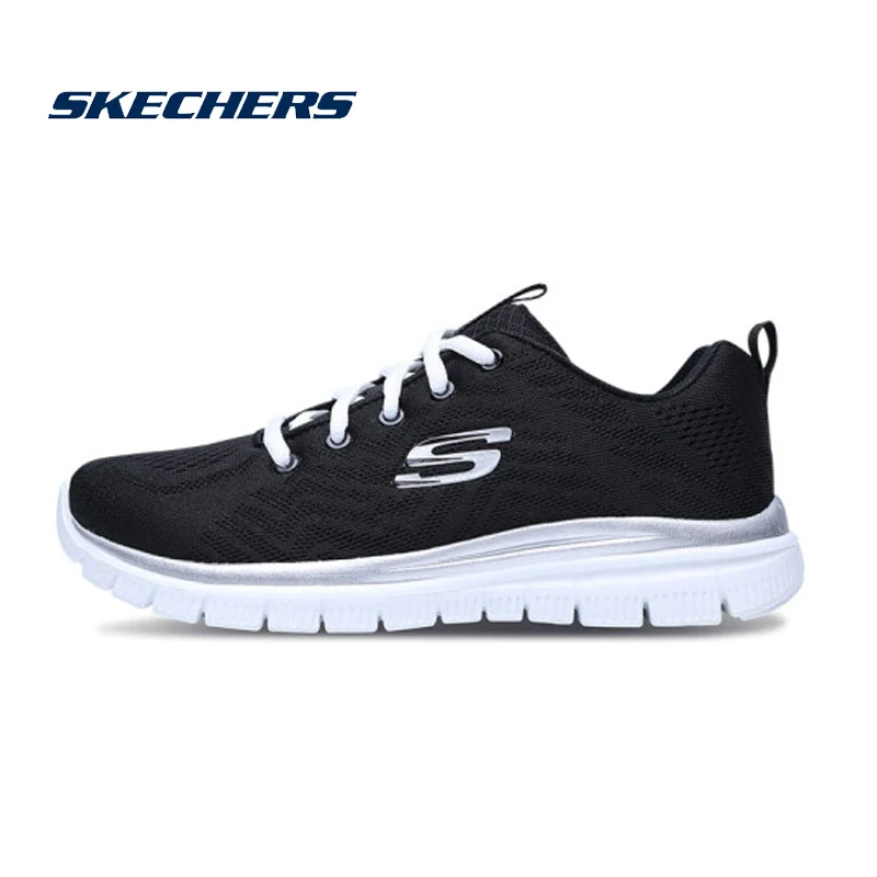 

Skechers Sports Shoes Women High Quality Sneakers Brand Luxury Casual Shoes Woman Vulcanize Shoes Ladies 12615-BKW