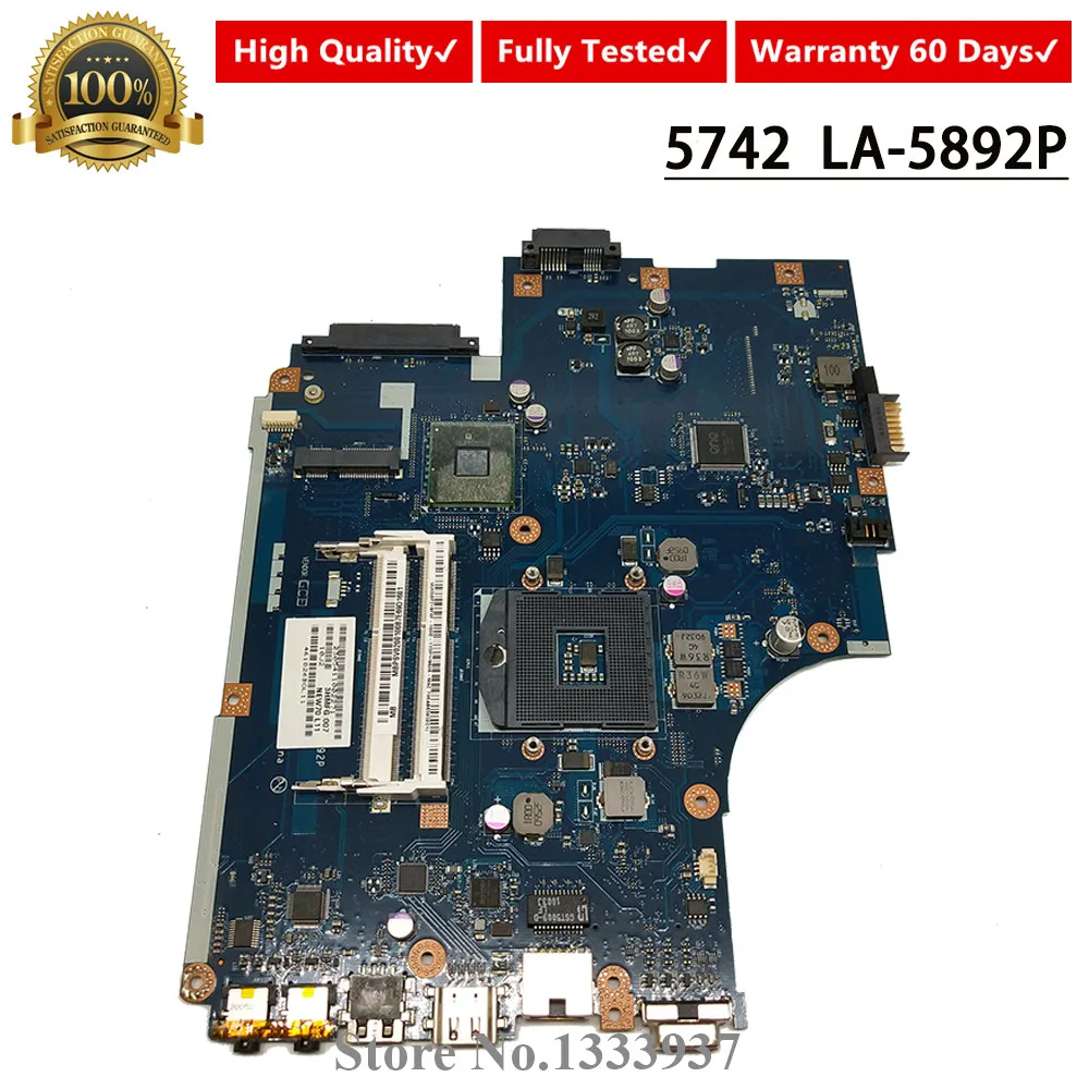 NEW70 LA-5892P HM55 материнская плата для ноутбука Acer aspire 5742 г 5741 Материнская MBPSV02001 MB.PSV02.001
