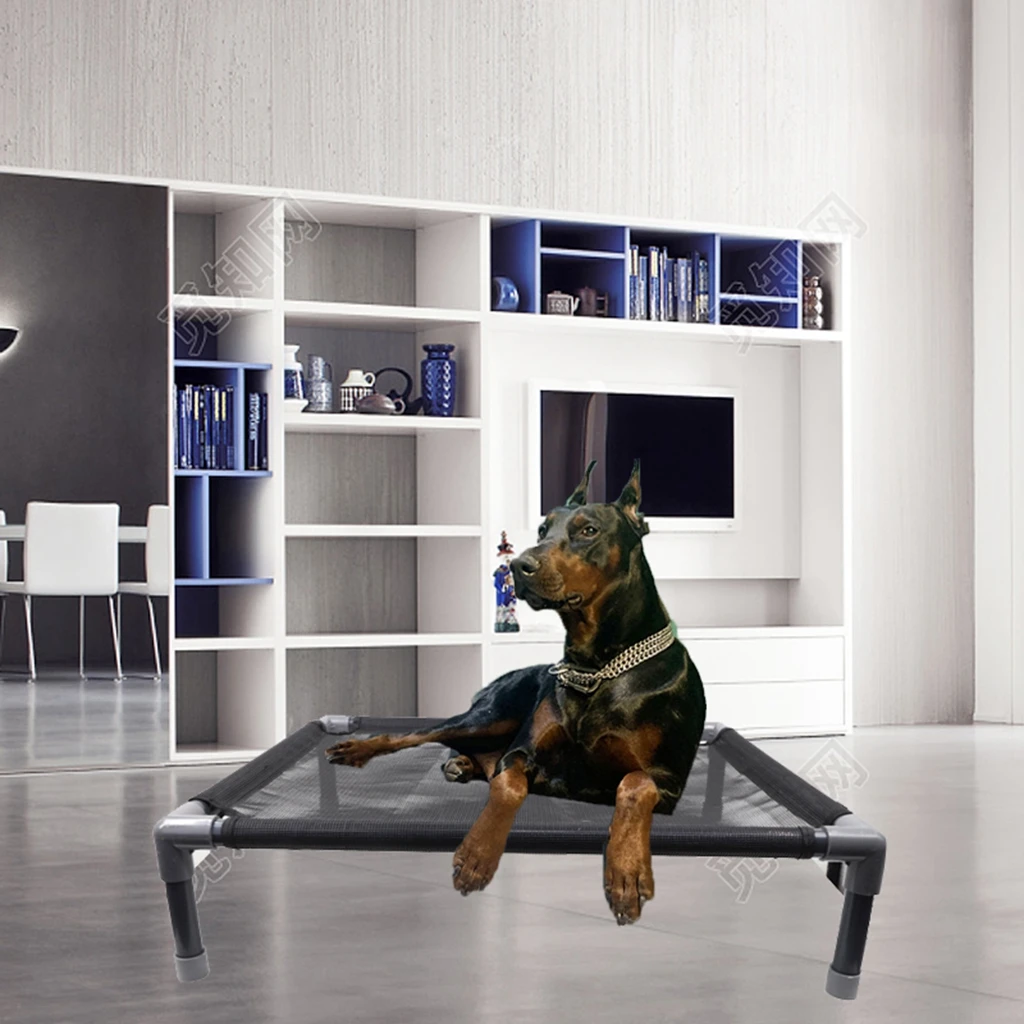 Поднятая кровать для собаки с сеткой летняя крутая дышащая питомца портативная