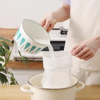 new 2pcs soy milk juice filter bag fine mesh strainer food skimmer for fruit tea sieve household colander kitchen utensils