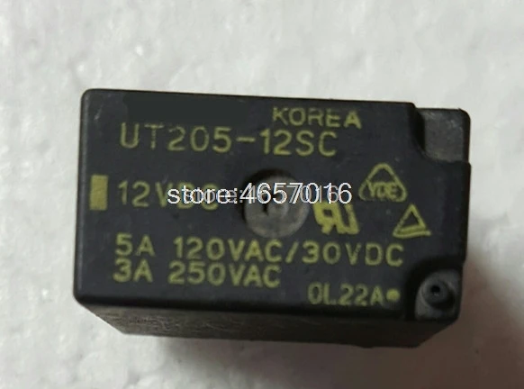 

5pcs/Lot YUYU new and original KOREA Relay UT205-12SC center 5pin