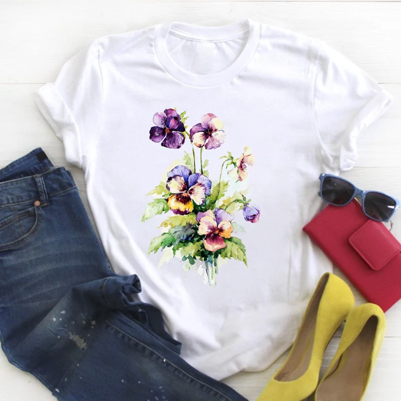 Фото Женская рубашка женская одежда с цветочным принтом летняя - купить