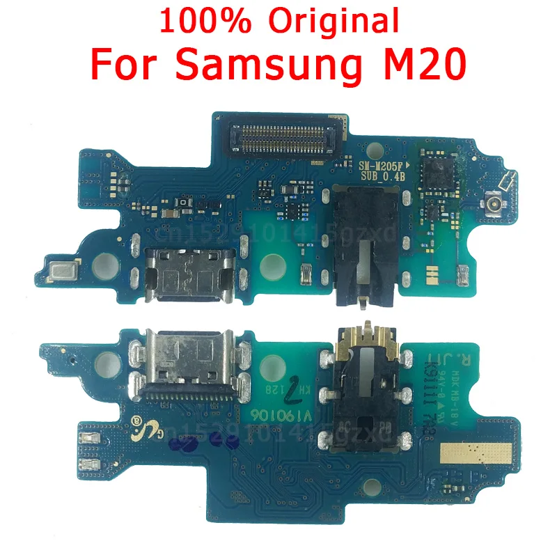 Оригинальный зарядный порт для Samsung Galaxy M20 USB зарядная плата M205F печатная док