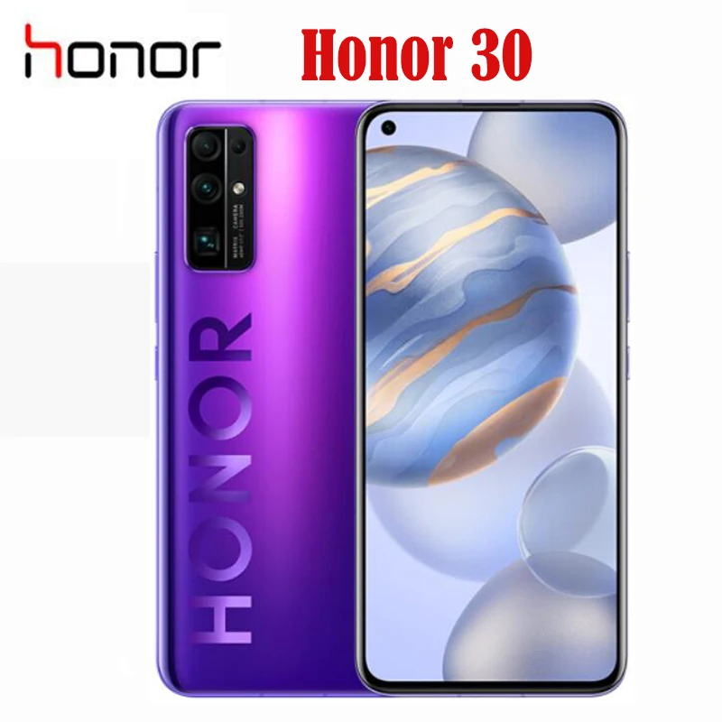 Новый оригинальный официальный Смартфон Honor 30 5G 6 53 дюйма Восьмиядерный процессор