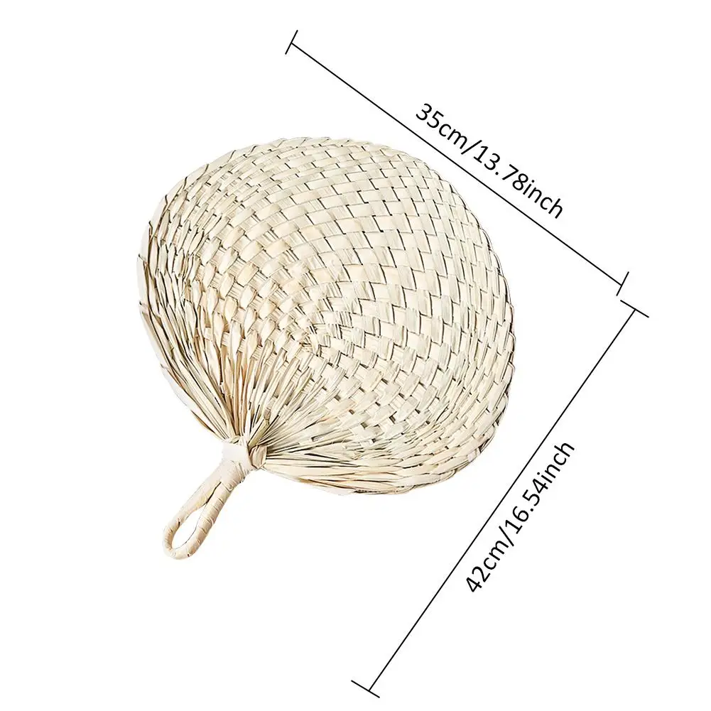 

1Pc Chinese Style Natural Handmade Palm-Leaf Fan Cool Fan Bridal Wedding Party Festival Decoration Novelty Gifts