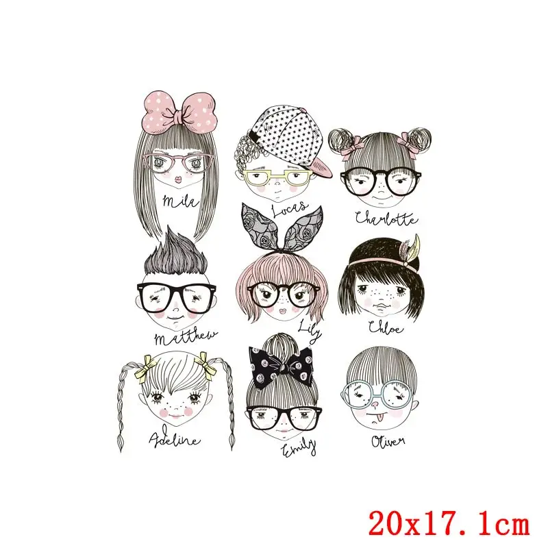 Термонаклейки на одежду с изображением маленьких животных кошек собак