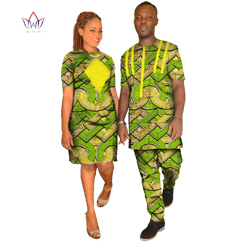 Новинка модная одежда для пар мужской комплект Дашики женское платье большого