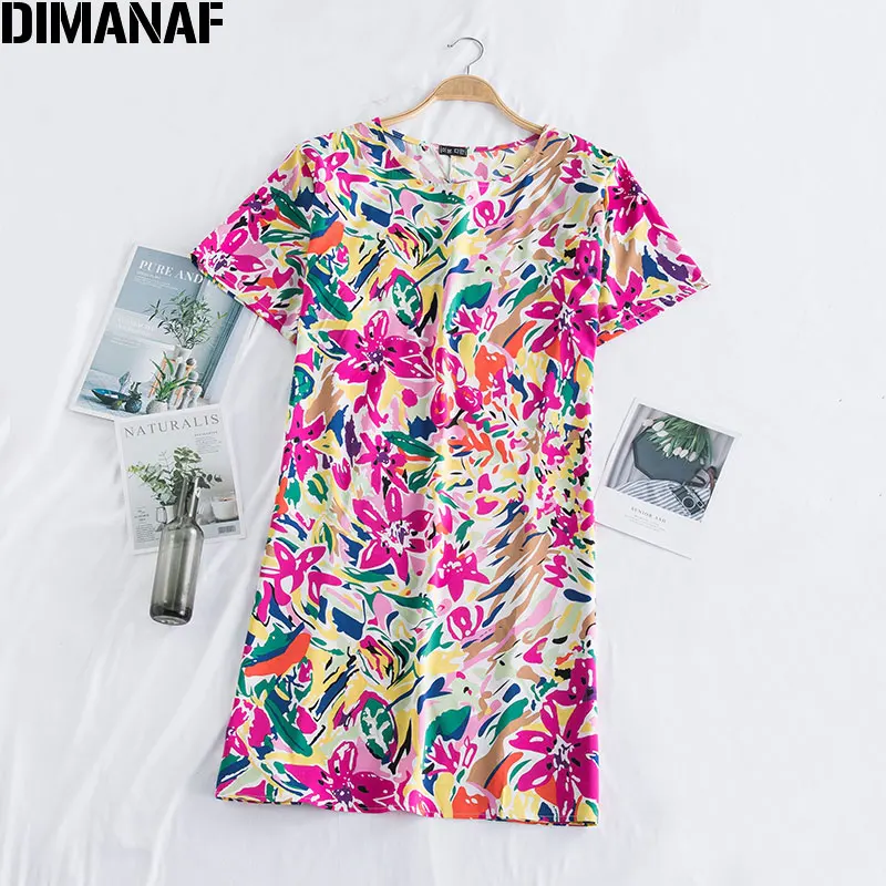 Летние платья DIMANAF Открытое платье без рукавов для женщин рубашка леди Vestidos