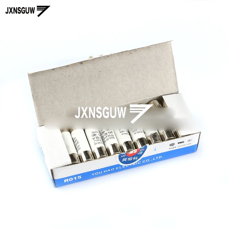 

10PCS Ceramic fuse 10*38 0.5A/1A/2A/4A/5A/6A/8A/10A/16A/20A/25A/32A 500V fuse R015