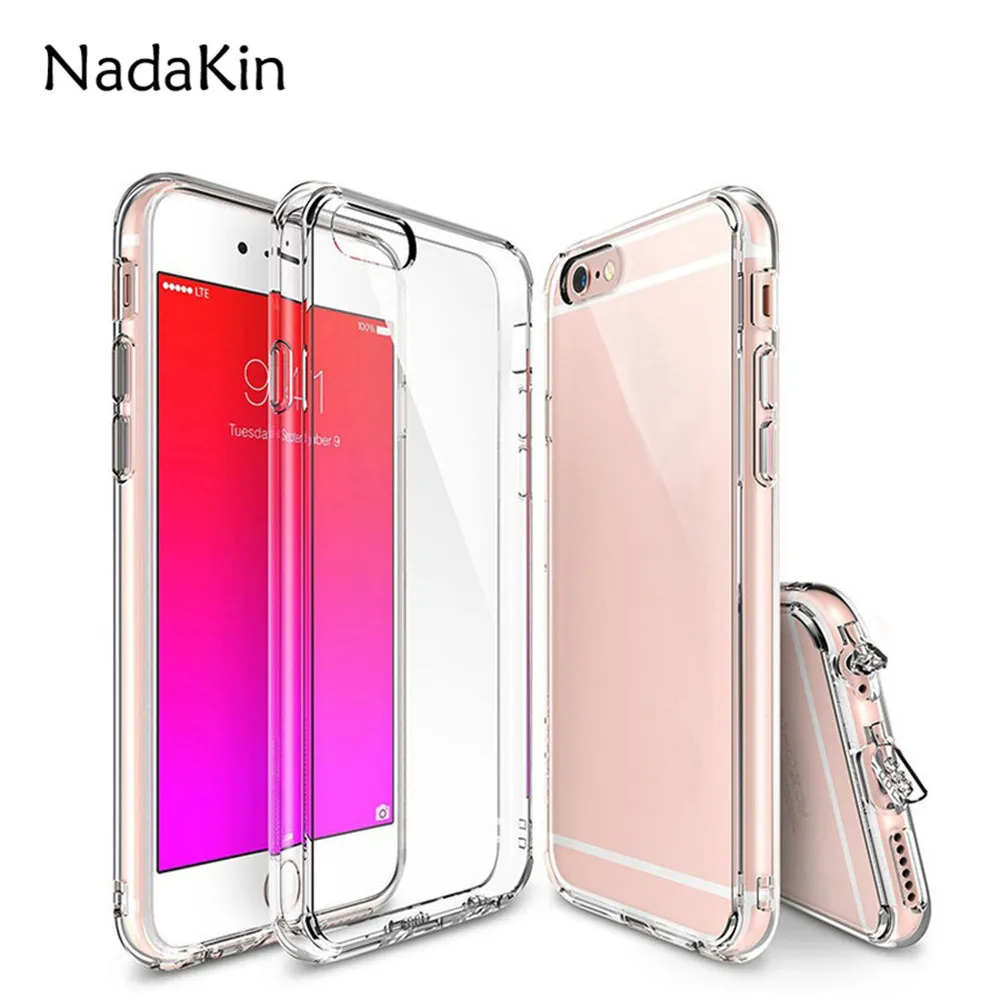 Для iPhone 11 Pro 5 5S 6 6S 7 8 Plus X XS Max XR Прозрачный Жесткий ПК акриловый задний Чехол Мягкий