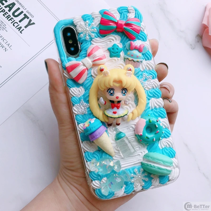 Чехол для Samsung S20 ultra Sailor Moon чехол телефона note 10 + 3D ручная работа Galaxy s8/s9/S10 plus