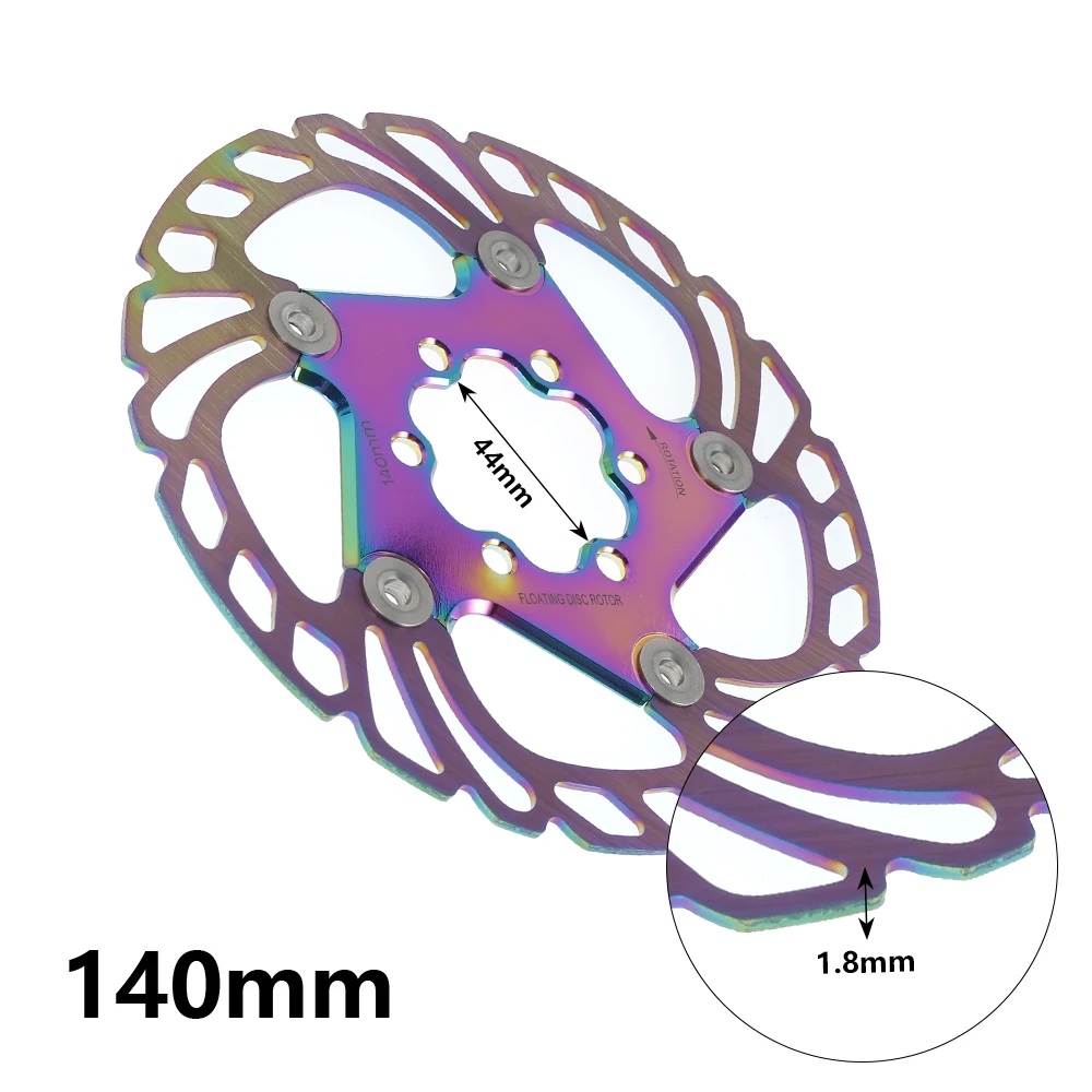 

Colorful Floating Disc 140mm/160mm/180mm Six Nail Disc Brake Plate Bike Brake Rotor Brake Rotor Floating Quick Ultra-light Disc