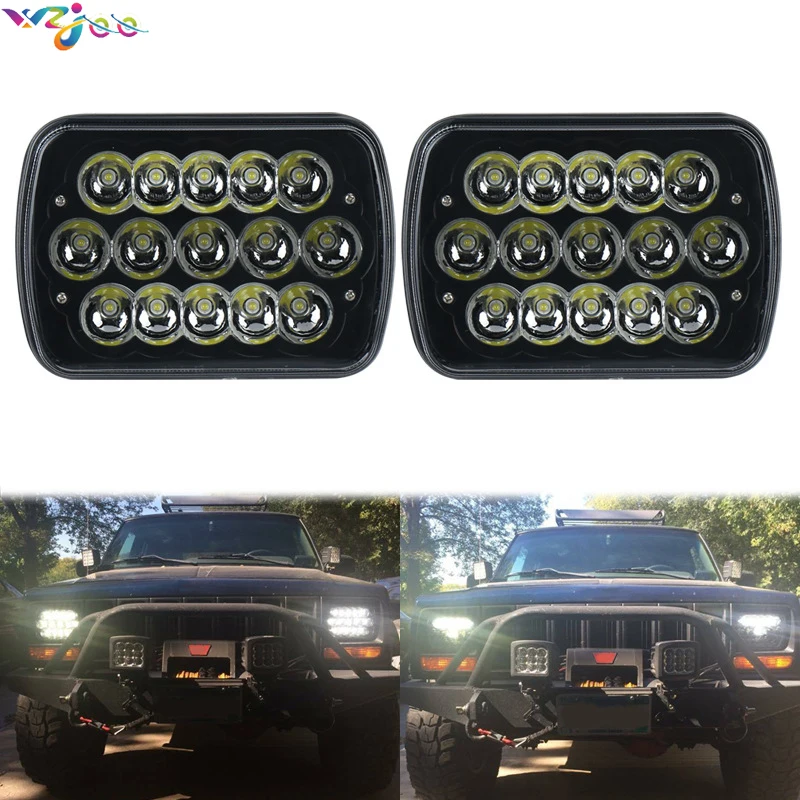 2x45 Вт 6x7 дюймов H4 светодиодные фары для Toyota Landcruiser 61 62 80 серии ближнего