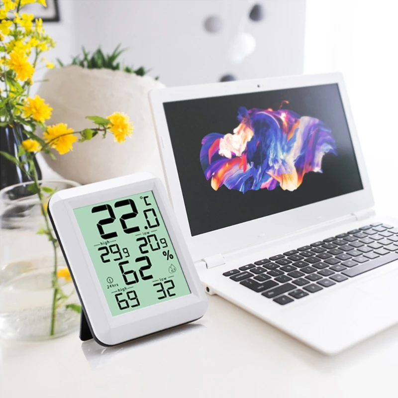 

MXLB Digital Thermometer Hygrometer Indoor Outdoor Electronic Weather Station Temperature Humidity Gauge Meter Monitor