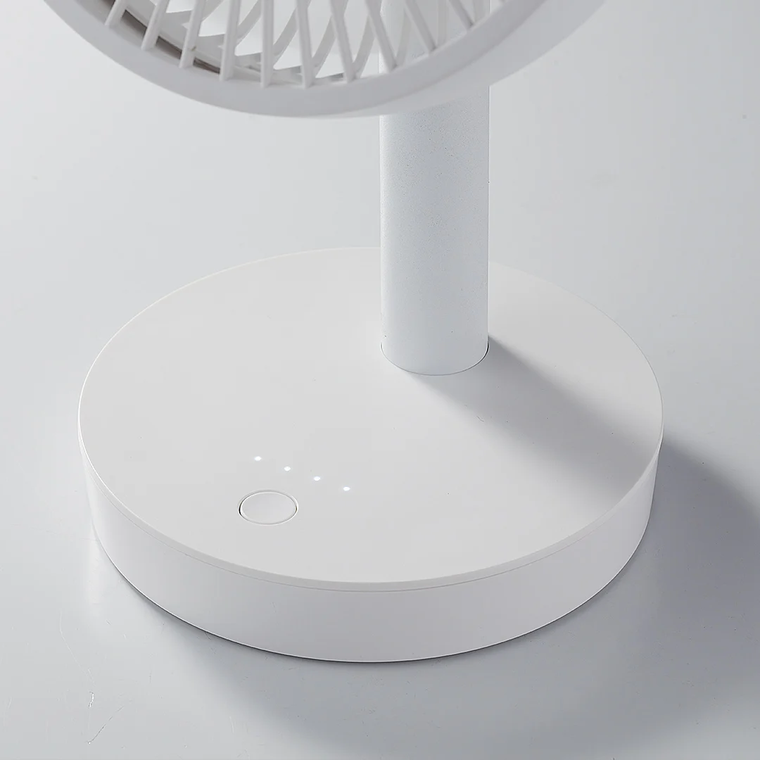 

Desktop Fan 4000mAh Battery Capacity USB Charging Low Noise Rechargeable 4Mode Wind Speed 7 Turn Page Fan