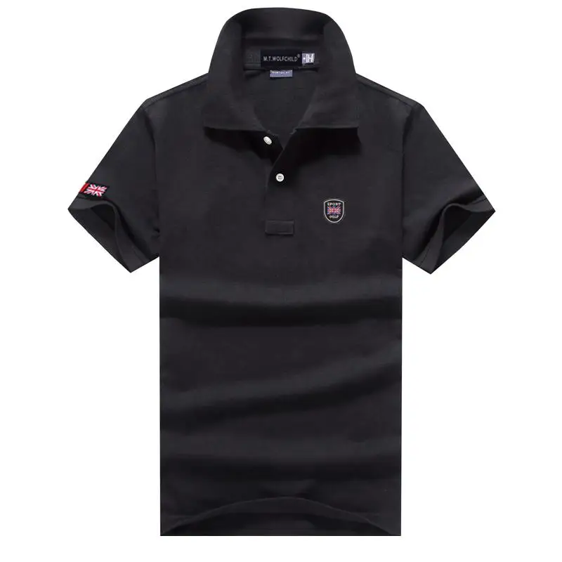 Рубашка поло мужская с коротким рукавом повседневная спортивная одежда модная