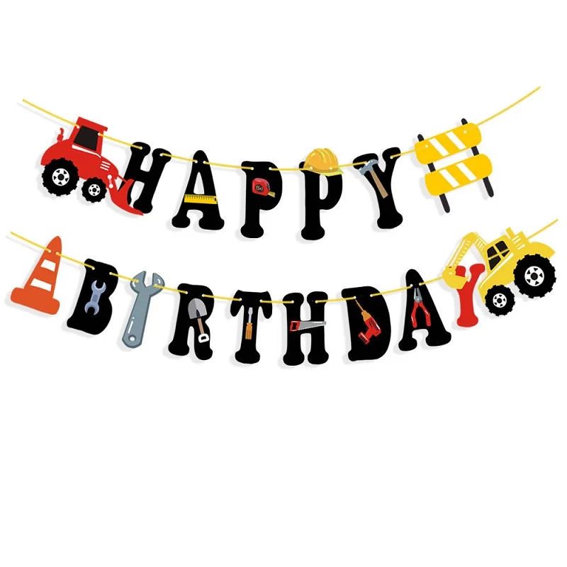24 шт. Топпер для кексов строительная тематическая вечеринка на день рождения с