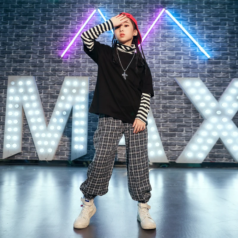 Одежда для джазовых танцев девочек Детский костюм уличных наряд выступлений в