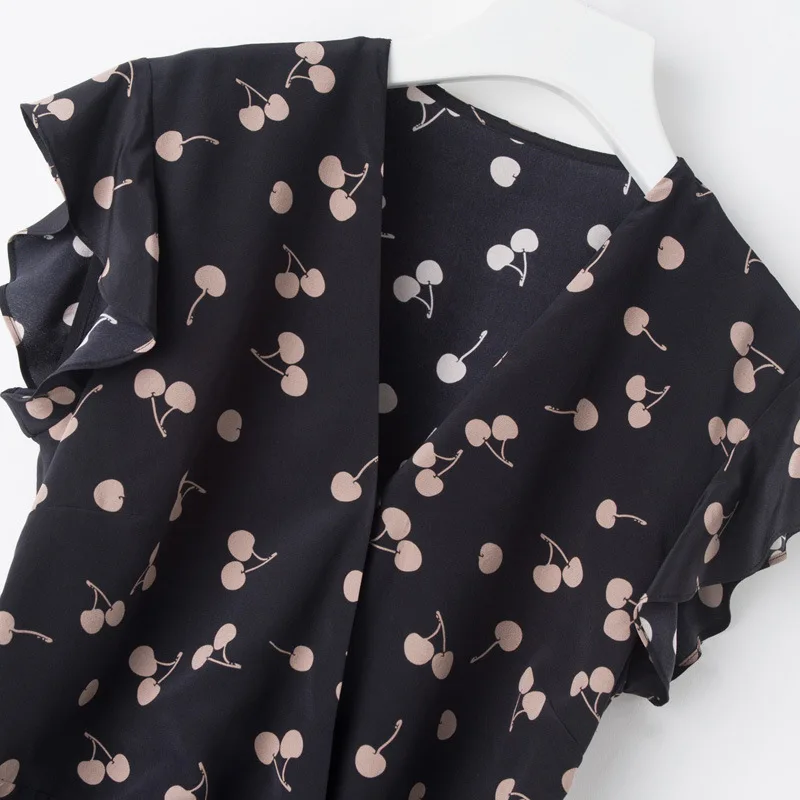 Женское шелковое платье осенняя юбка из шелка тутового шелкопряда с приталенной