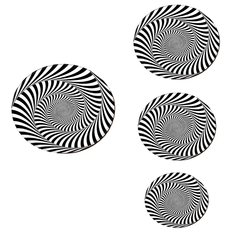 

Round Vision Carpet 3D Visual Carpet Floor Mat Anti Slip Door Mat Living Room Bedroom Blanket Home Decoration