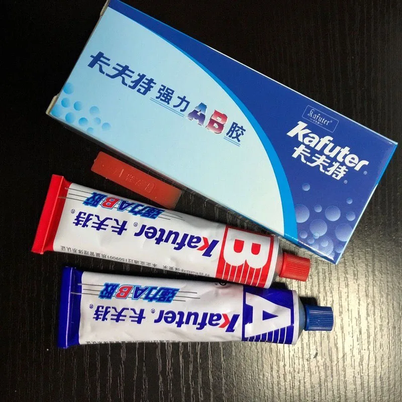 Kafuter A + B Водонепроницаемость Высокая температура Супер клей Металлик Утюг