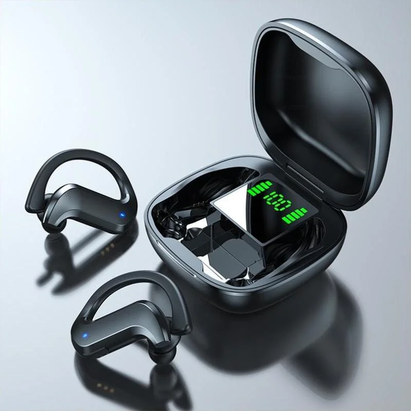 

Беспроводные наушники Bluetooth-совместимые гарнитуры наушники со светодиодным дисплеем шумоподавляющие наушники-вкладыши с микрофоном для т...