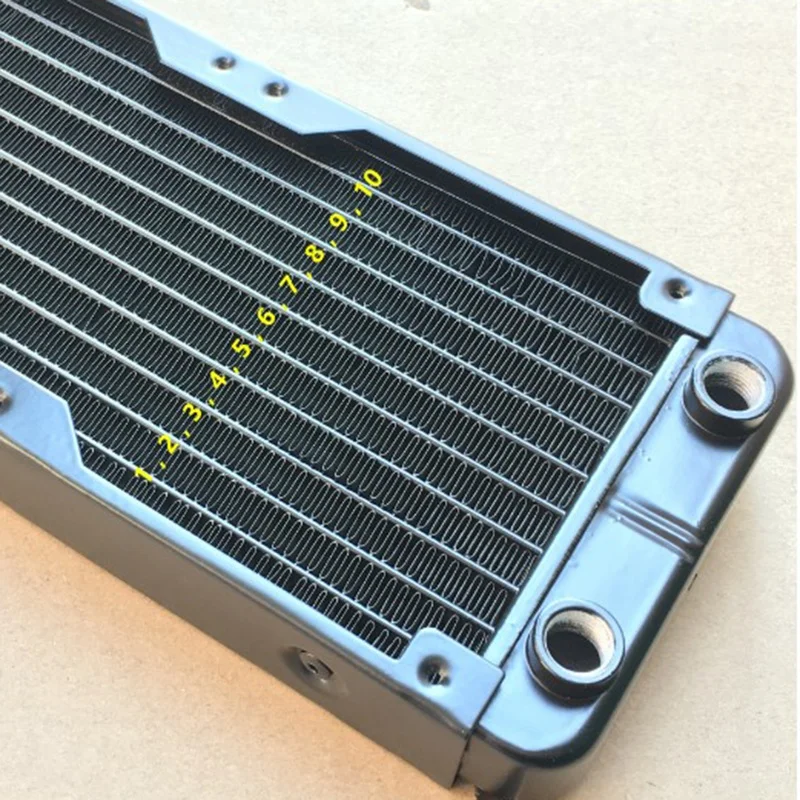 Радиатор для ноутбука с водяным охлаждением компьютера медный 10 трубок