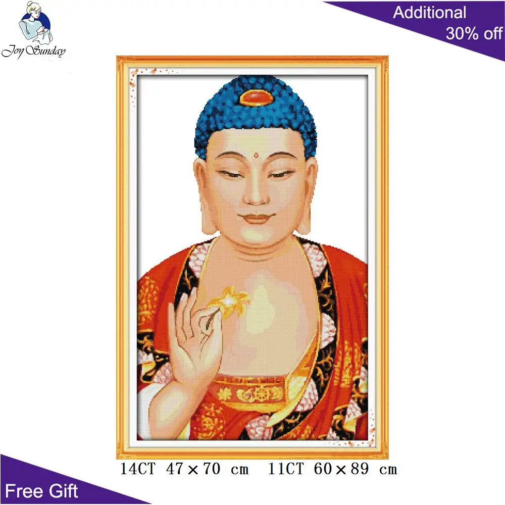 Набор для вышивки крестиком Joy Sunday Sakyamuni R688 R752 R919(9) 14CT 11CT|joy sunday|cross stitch kitscounted cross kits |