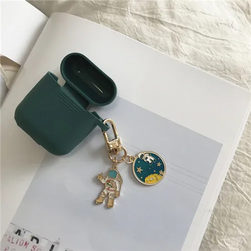 10 Космический астронавт, космонавт силиконовый чехол для Airpods 1 2 аксессуары чехол Защитный чехол Сумка Коробка Чехол для наушников брелок - Цвет: 10