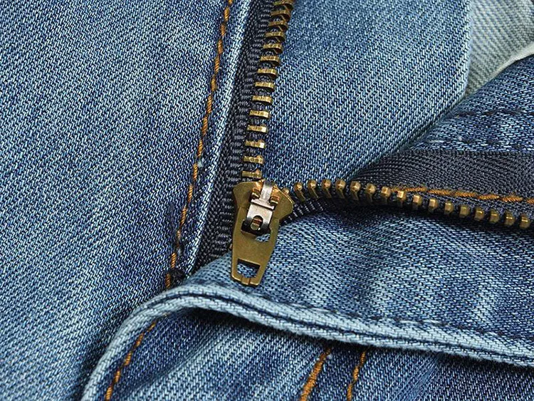 Джинсы мужские свободного покроя с большими карманами модные повседневные брюки