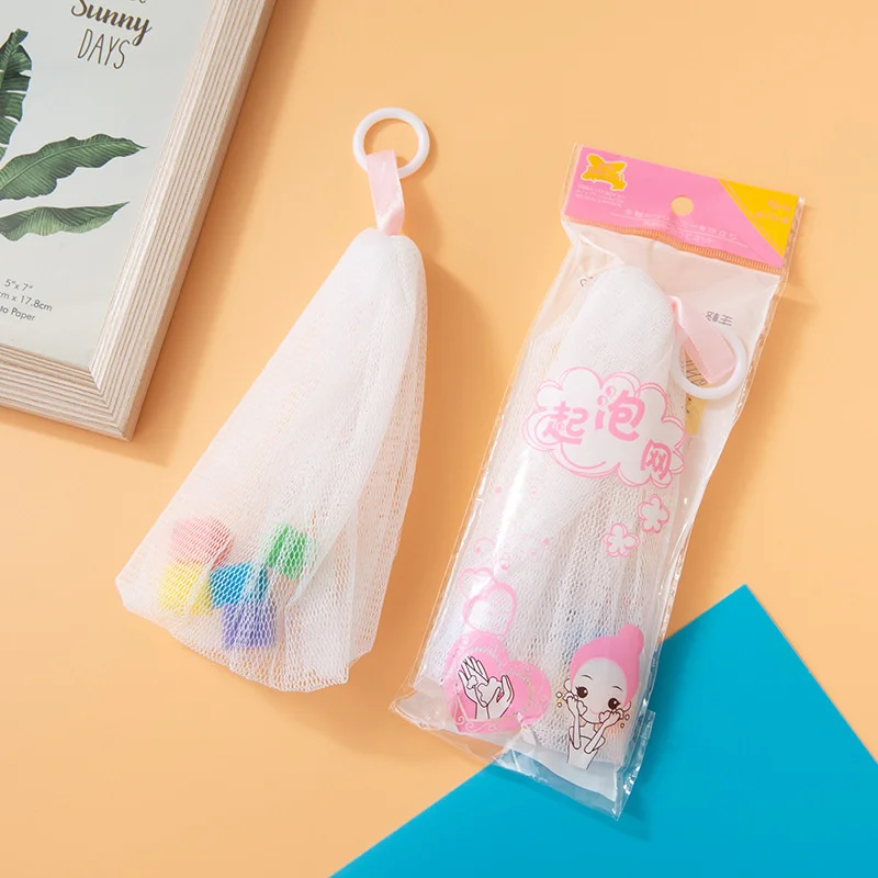 

Wash Face Soap Foaming Net Bath Shower Soap Blister Bubble Mesh Body Cleansing Nets Bath Washing Tool Bathroom Accessories