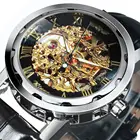 Механические часы WINNER для мужчин, золотые женские часы, роскошные женские наручные часы от лучшего бренда, повседневные модные часы унисекс