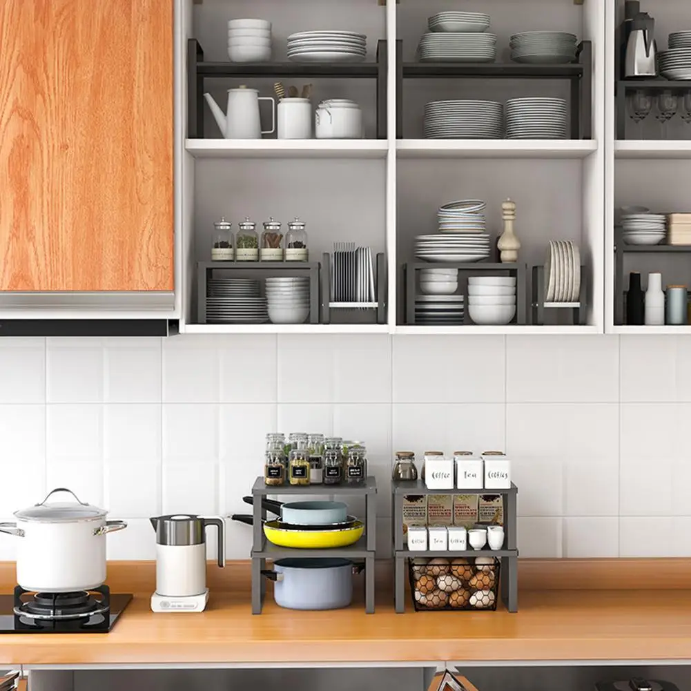 kitchen storage rack cabinet shelf organizer cabinet holders home closet organizer kitchen organizer dish rack organizer free global shipping