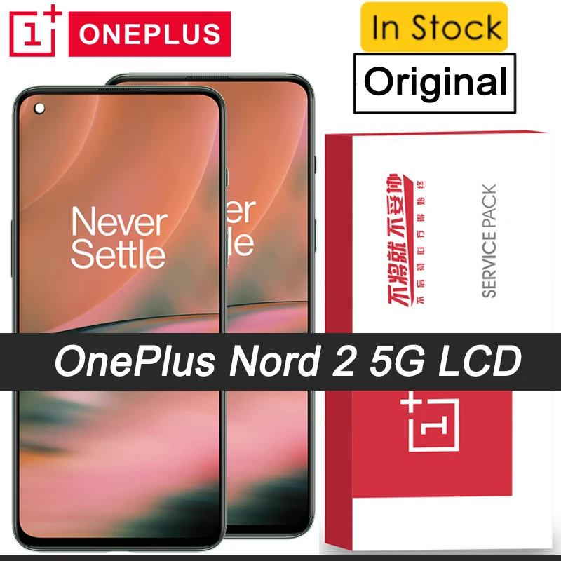 

100% Оригинальный 6,43 дюймовый AMOLED дисплей для OnePlus Nord 2 5G DN2101 DN2103 ЖК сенсорный экран дигитайзер Запасные части