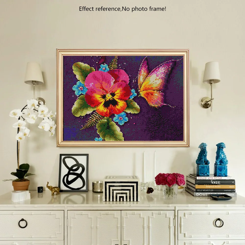 Алмазная живопись цветок Diy вышивка мозаика Стразы Вышивка Картины кристаллы