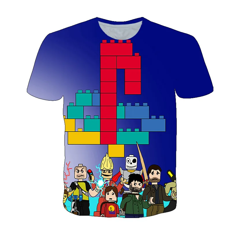 

Детская летняя футболка с рисунком ниндзя для мальчиков и девочек, Веселая футболка с 3D принтом и короткими рукавами, повседневные модные д...