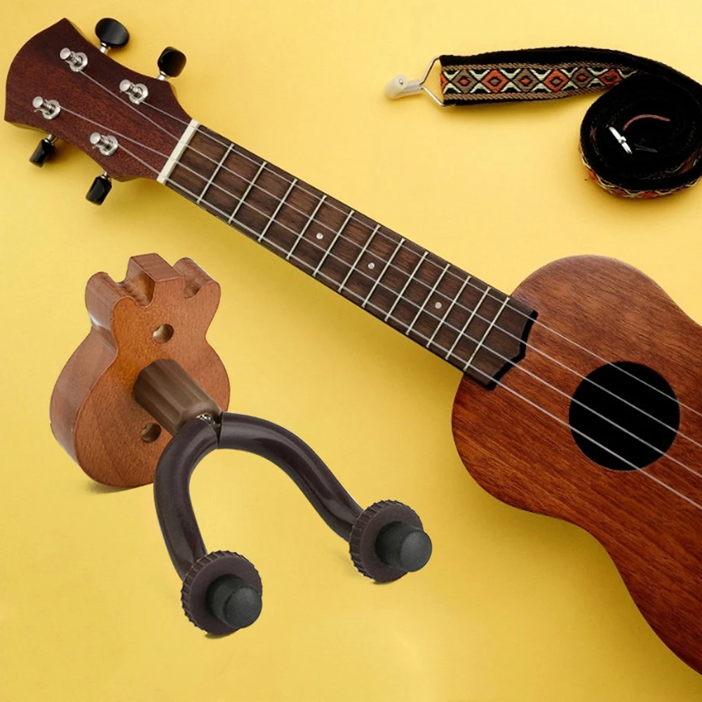 Регулируемая настенная деревянная подставка для гитары бас бани укулеле