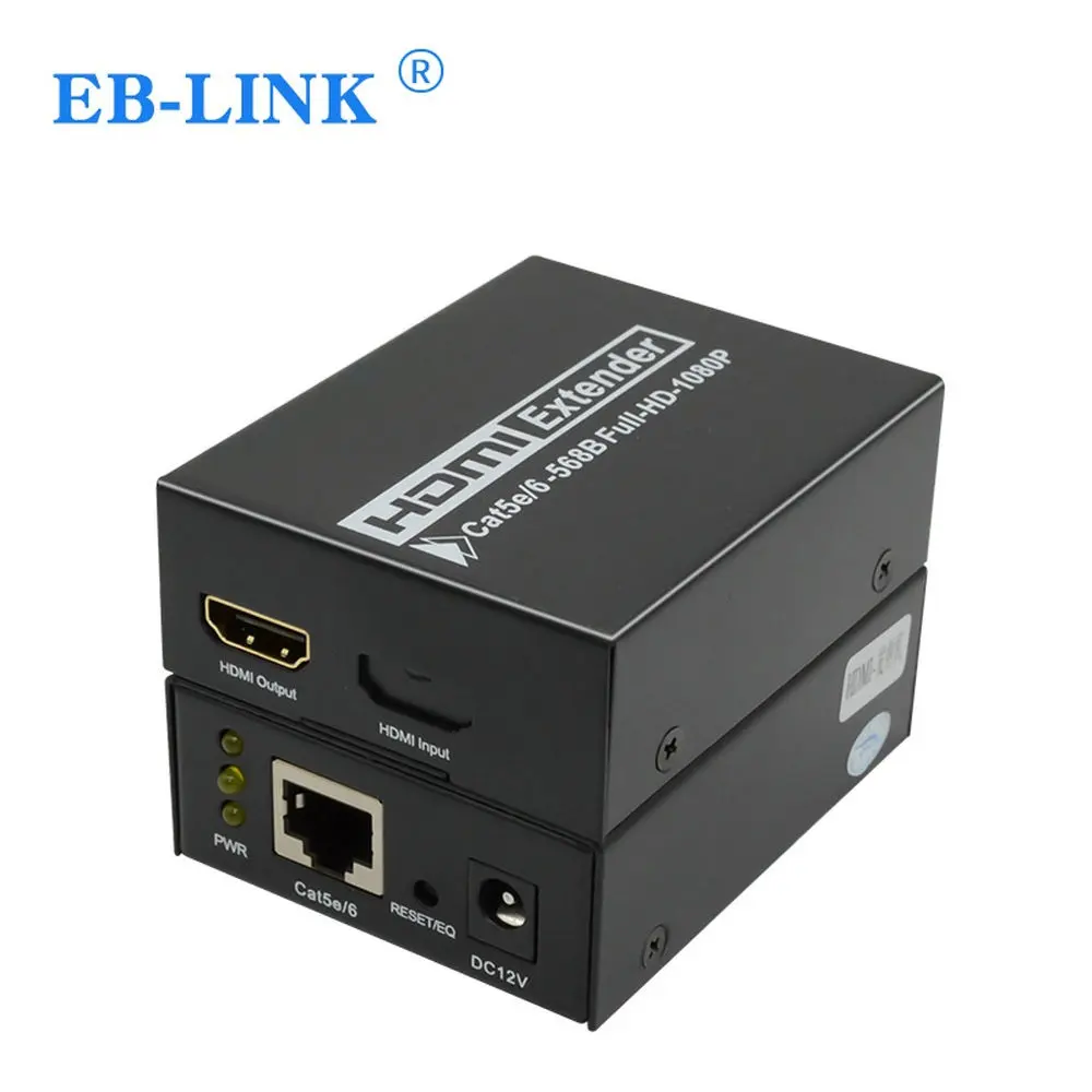 HDMI расширитель приемник передатчик кабель Cat5e/Cat6 UTP RJ45 LAN Ethernet до 50 м поддержка HD