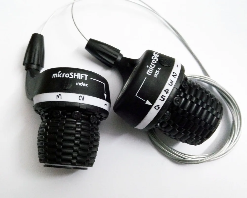 

MS25-6 Twist Shifter MTB Bike 1-3 $1-6 Speed Side Twist Grip Gear Shifters Trip Derailleur DIP