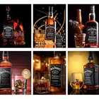 Алмазная живопись 5D сделай сам, вышивка крестиком с изображением виски, вина, мозаика для декора гостиной и дома