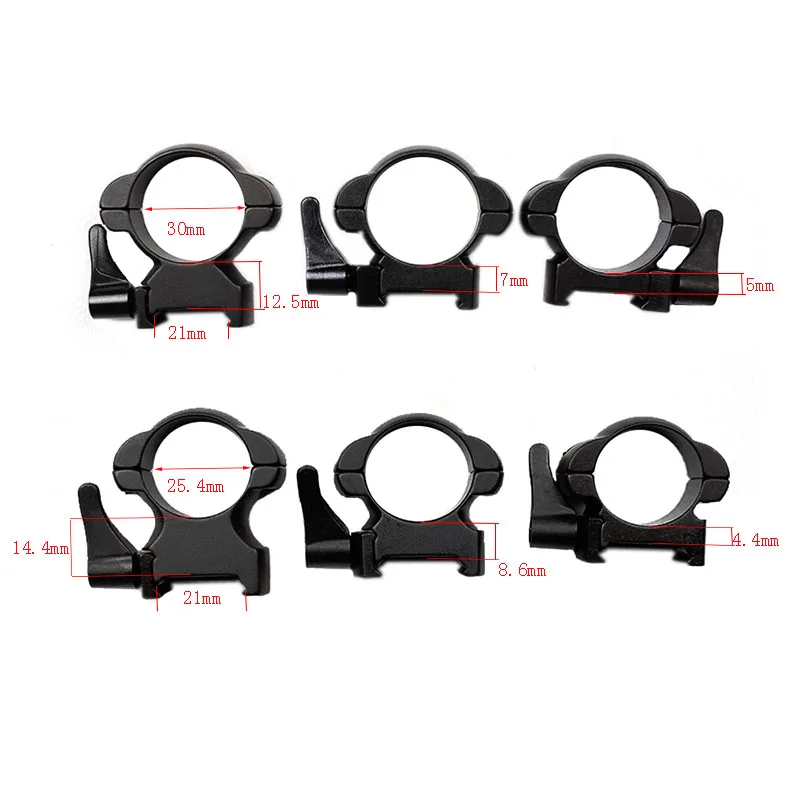 Стальное Крепление для винтовки Funpowerland 30 мм черное кольцо среднего размера