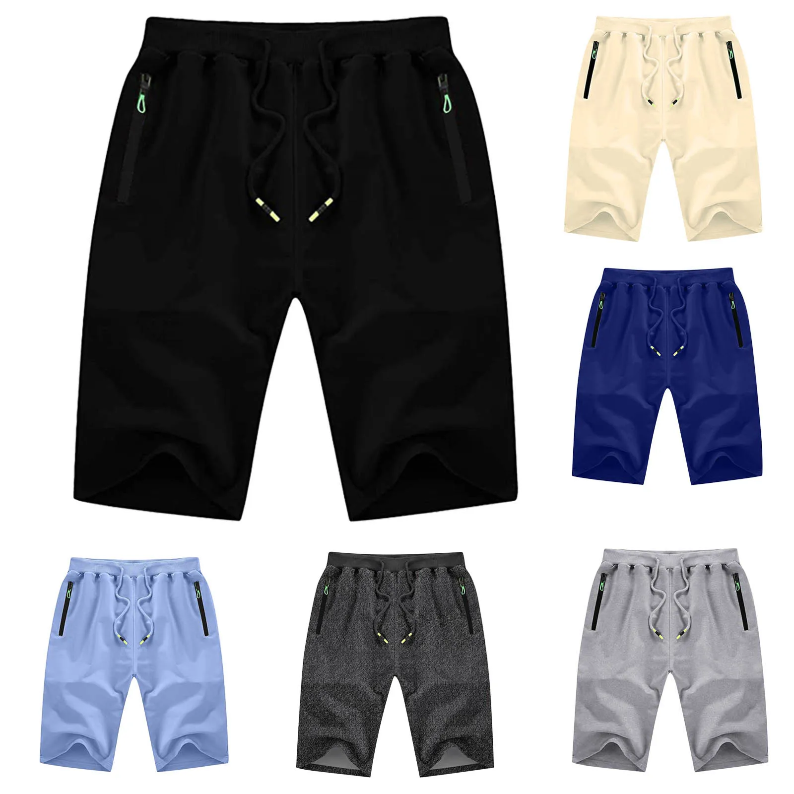 

Summer Shorts for men 2021 Men's Fashion And Handsome Casual And Comfortable Cool Solid Color Shorts Oversized pantalon corto ho