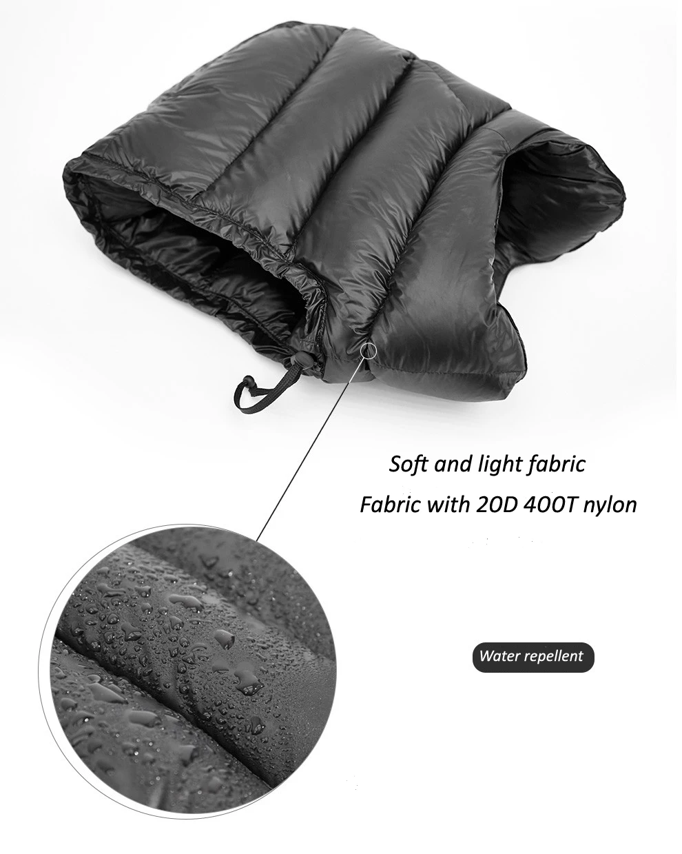 ASTA GEAR открытый Urltra светильник пуховая шапка Зимний теплый водонепроницаемый супер светильник шапка для мужчин и женщин Пешие прогулки Кемпинг белый duc