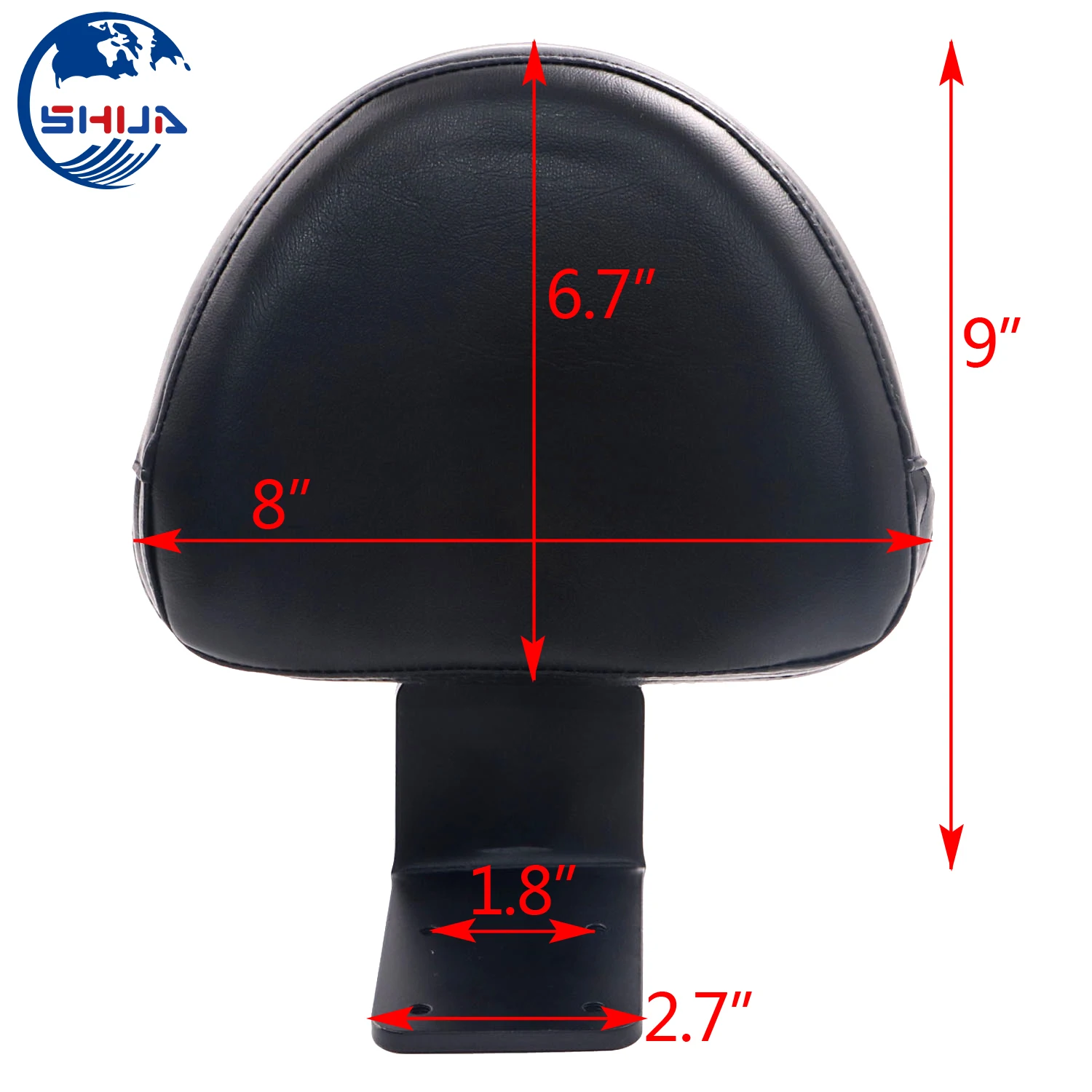 Черное заднее сиденье кожаная накладка на спинку сиденья для водителя Victory Vegas