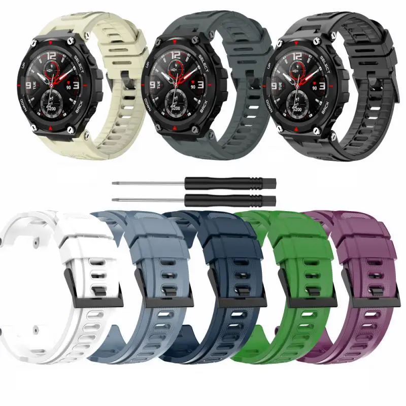 

Strap For Huami Amazfit T-rex Watch Strap A1918 Smart Bracelet Band Silicone For Amazfit T-Rex Sport Strap Watch Accessories