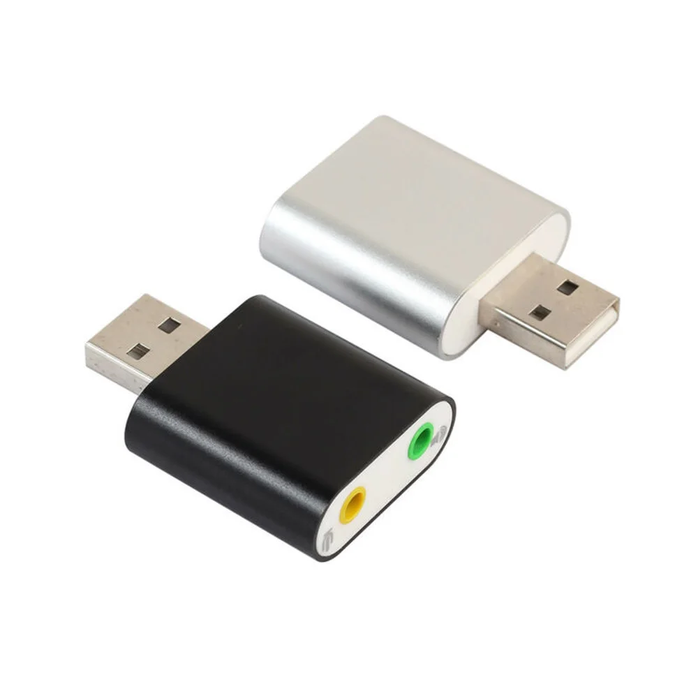 1 * аудиоадаптер звуковая карта USB на 3 5 мм разъем для микрофона Стерео аксессуары