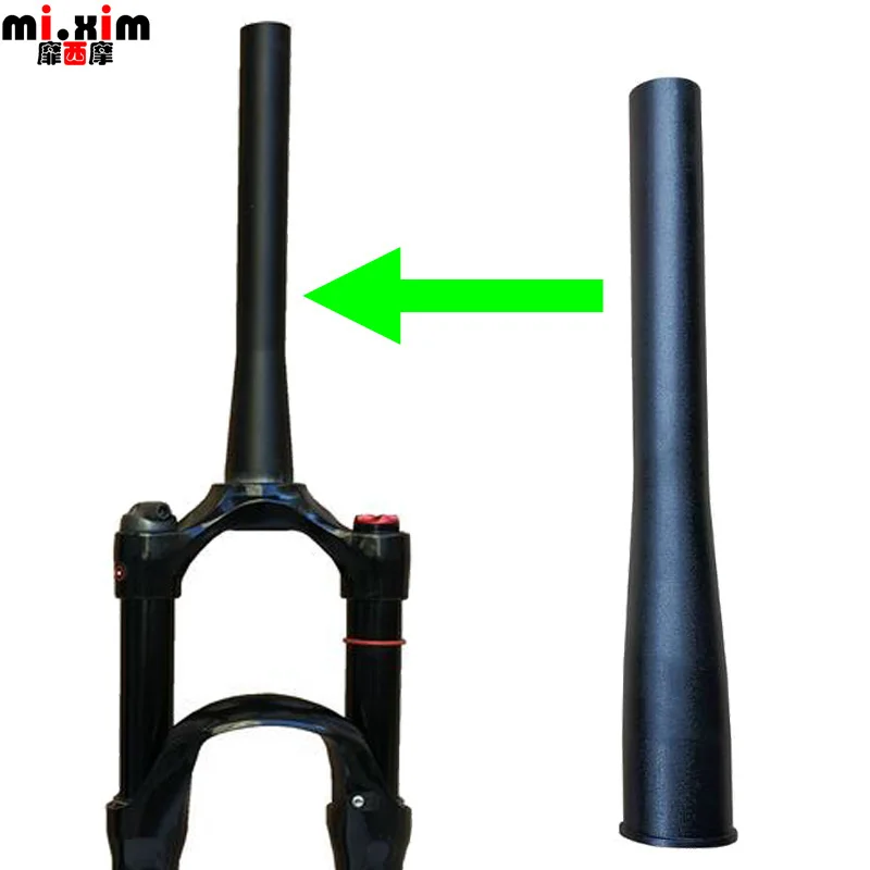 Mountain Bike Bicycle Shock Absorber Front Fork Aluminum Alloy 28.6*33.9mm Tapered Riser Head Tube Replacement Tool