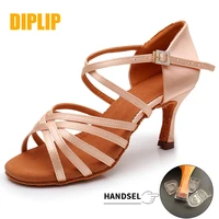 diplip new hot latin dance shoes womens high heel dance shoes tango soft bottom dance shoes 5 7cm girls salsa ballroom shoes