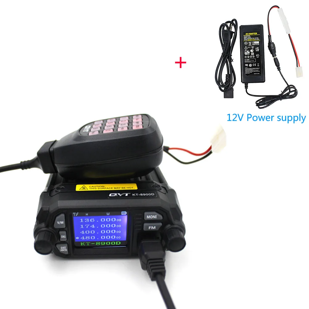 KT-8900D-power QYT обновленная KT-8900R Мини Портативная рация KT-8900D цветной четырехъядерный дисплей 25 Вт двухдиапазонный UHF/VHF автомобильный мобильный радиоприемник KT 8900D - Цвет: KT-8900D-power
