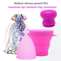 3pcslot medical silicone menstrual cup feminine hygiene menstrual cups reusable women period cup menstrual collector sl